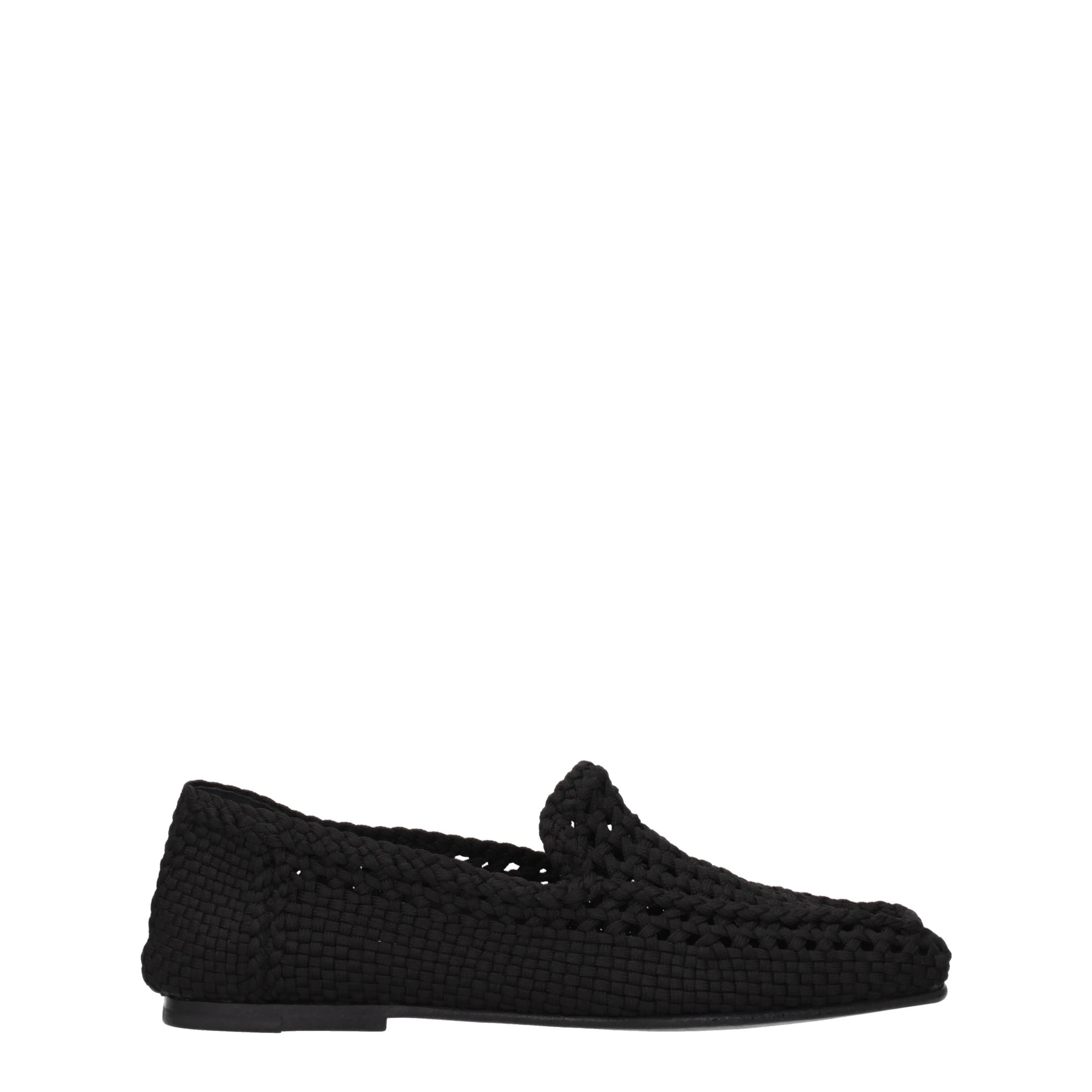 Dolce&Gabbana Mocassini Uomo Tessuto Nero