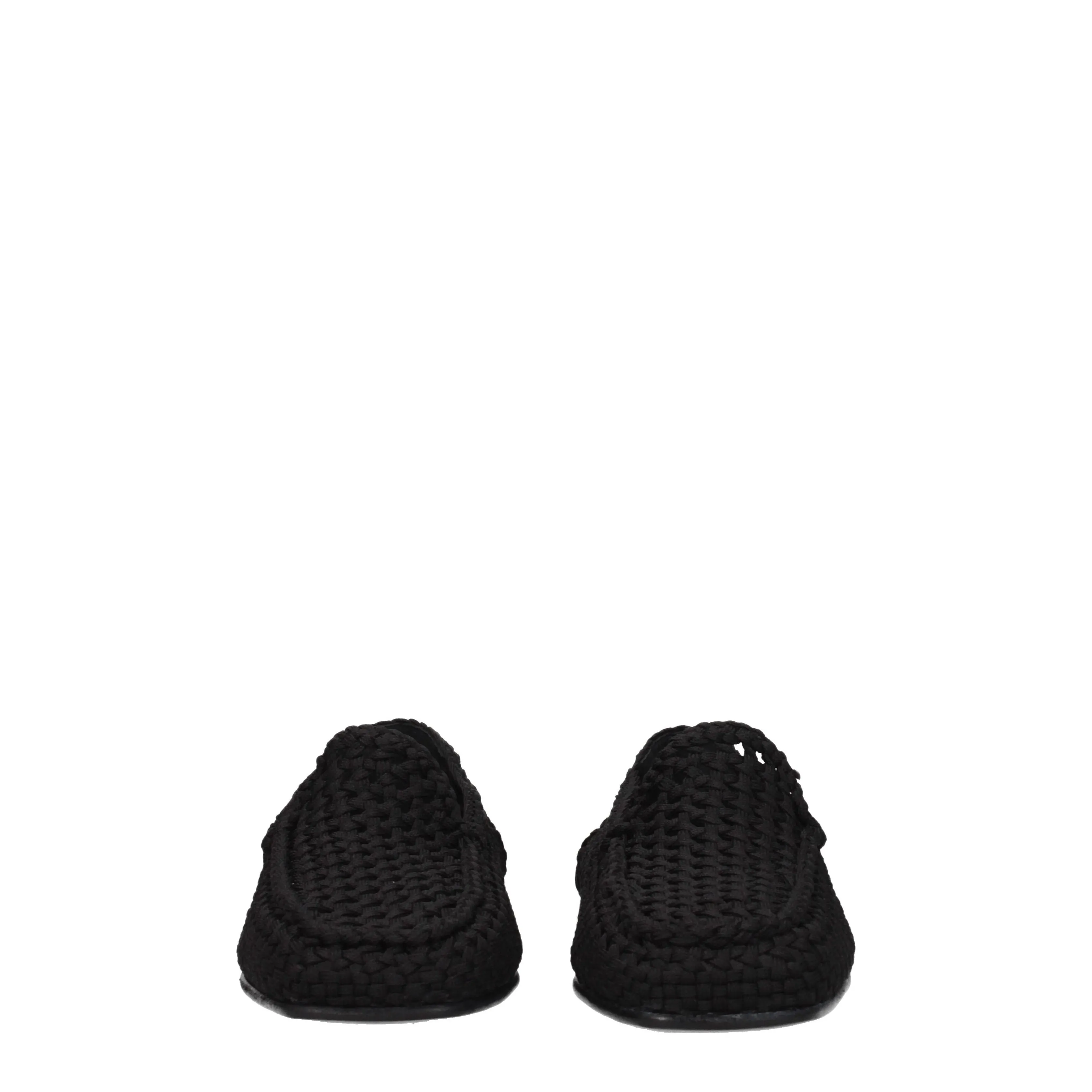 Dolce&Gabbana Mocassini Uomo Tessuto Nero