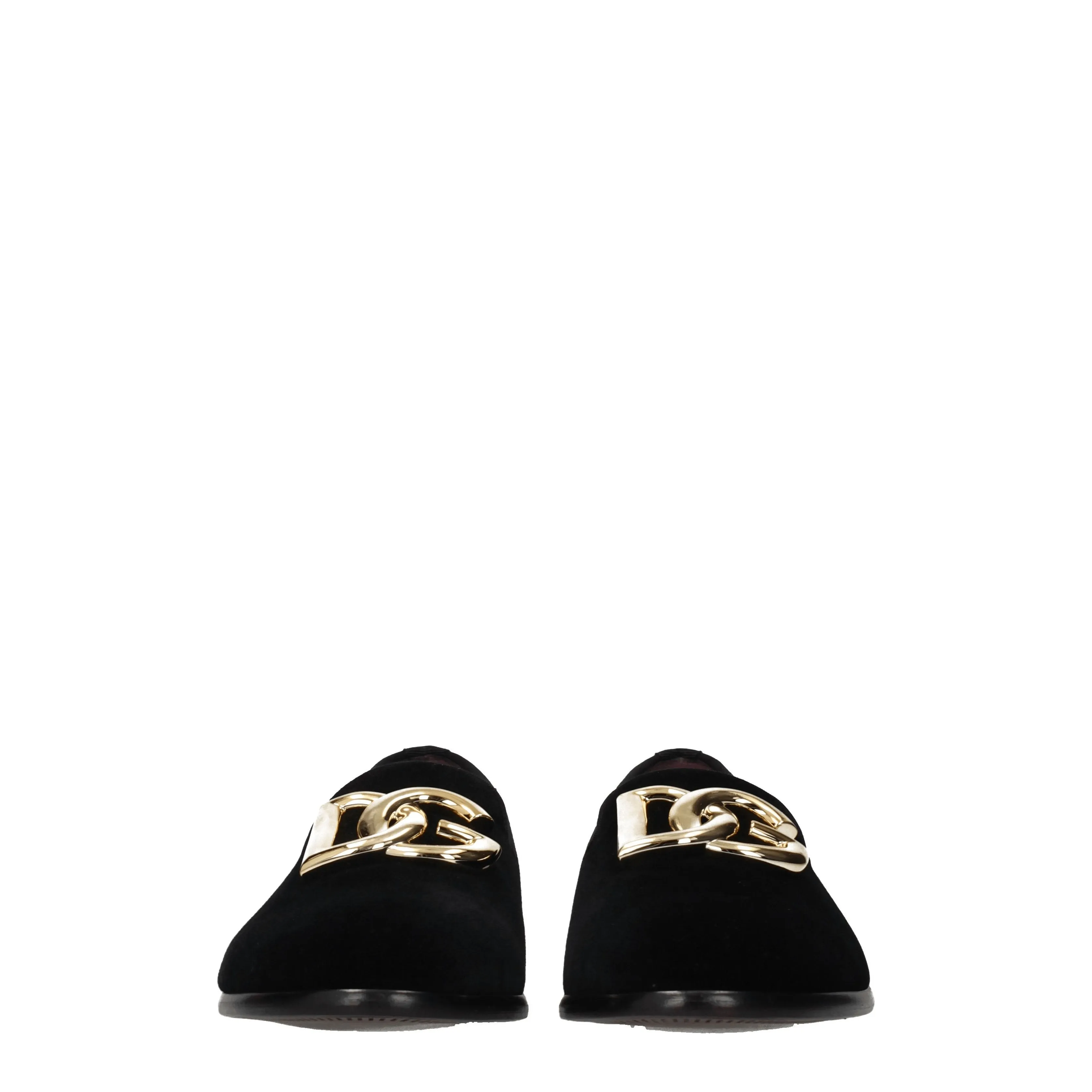 Dolce&Gabbana Mocassini Uomo Velluto Nero