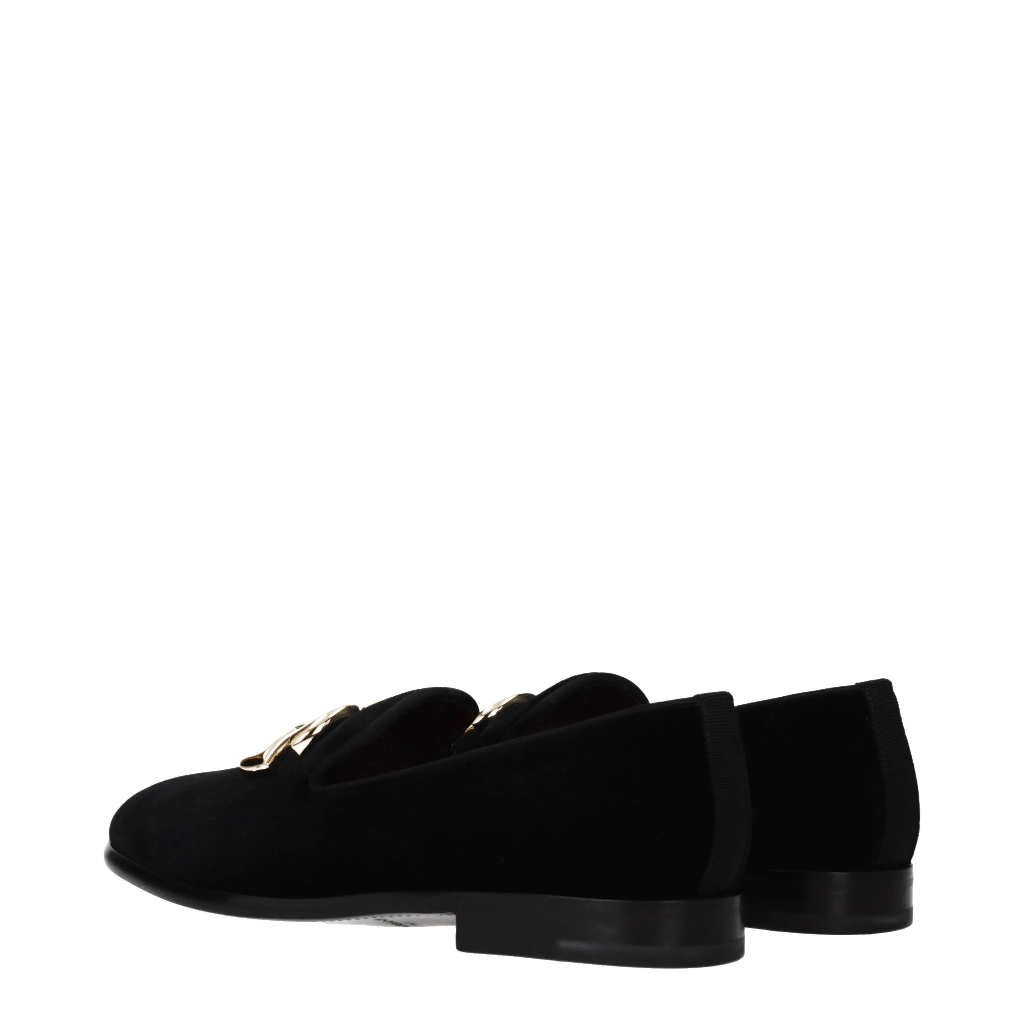 Dolce&Gabbana Mocassini Uomo Velluto Nero