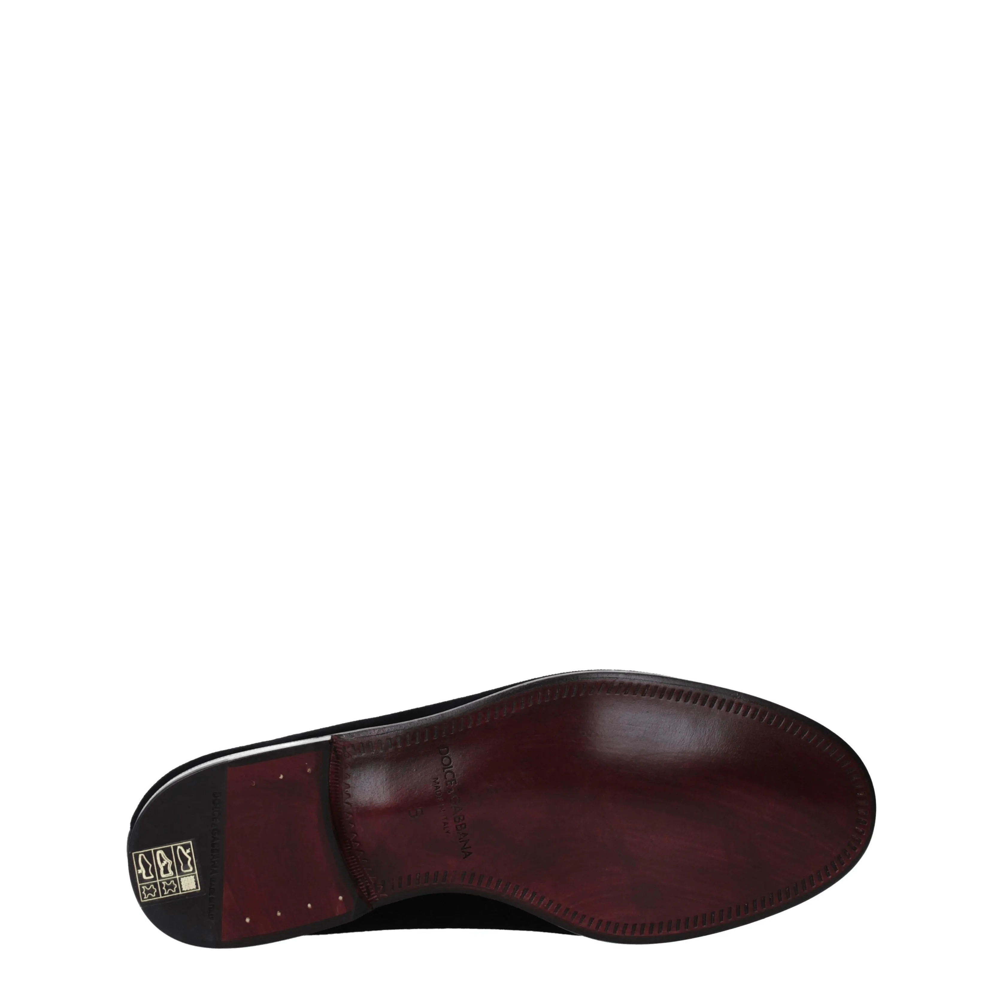Dolce&Gabbana Mocassini Uomo Velluto Nero