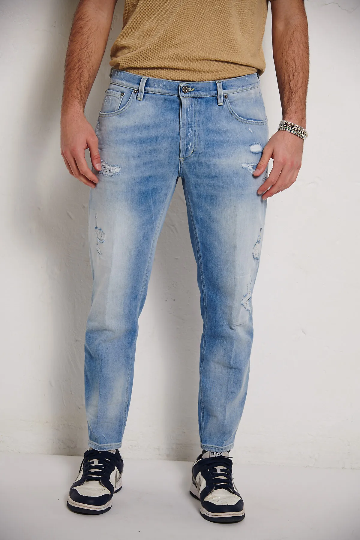 Dondup Jeans BRIGHTON carrot Fit con rotture