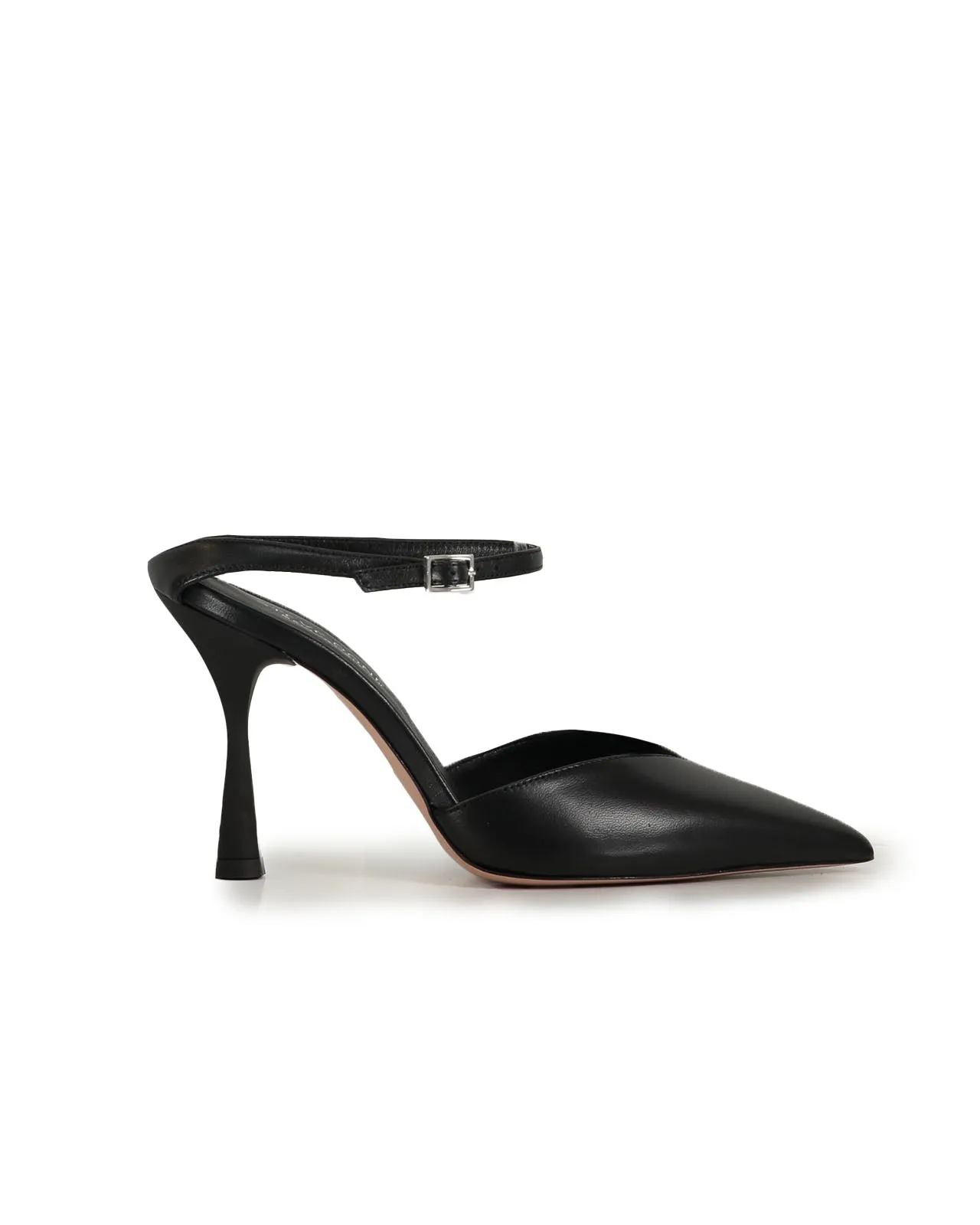 Décolleté d'orsay con cinturino nappa nera