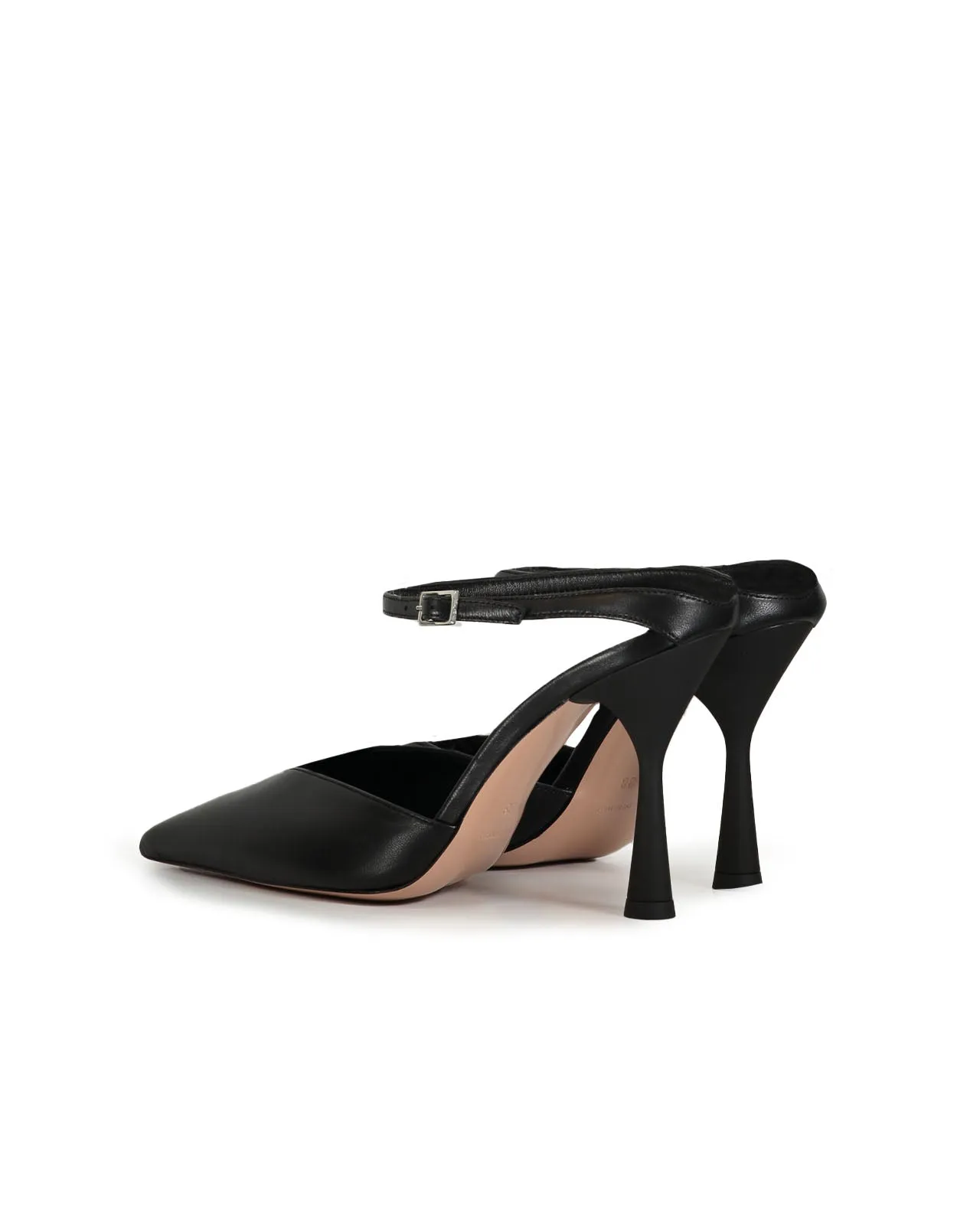 Décolleté d'orsay con cinturino nappa nera