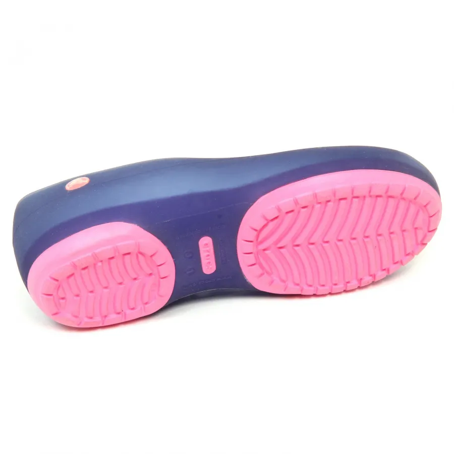 E7116 sandalo bimba CROCS purple pink rubber sandal shoe kid