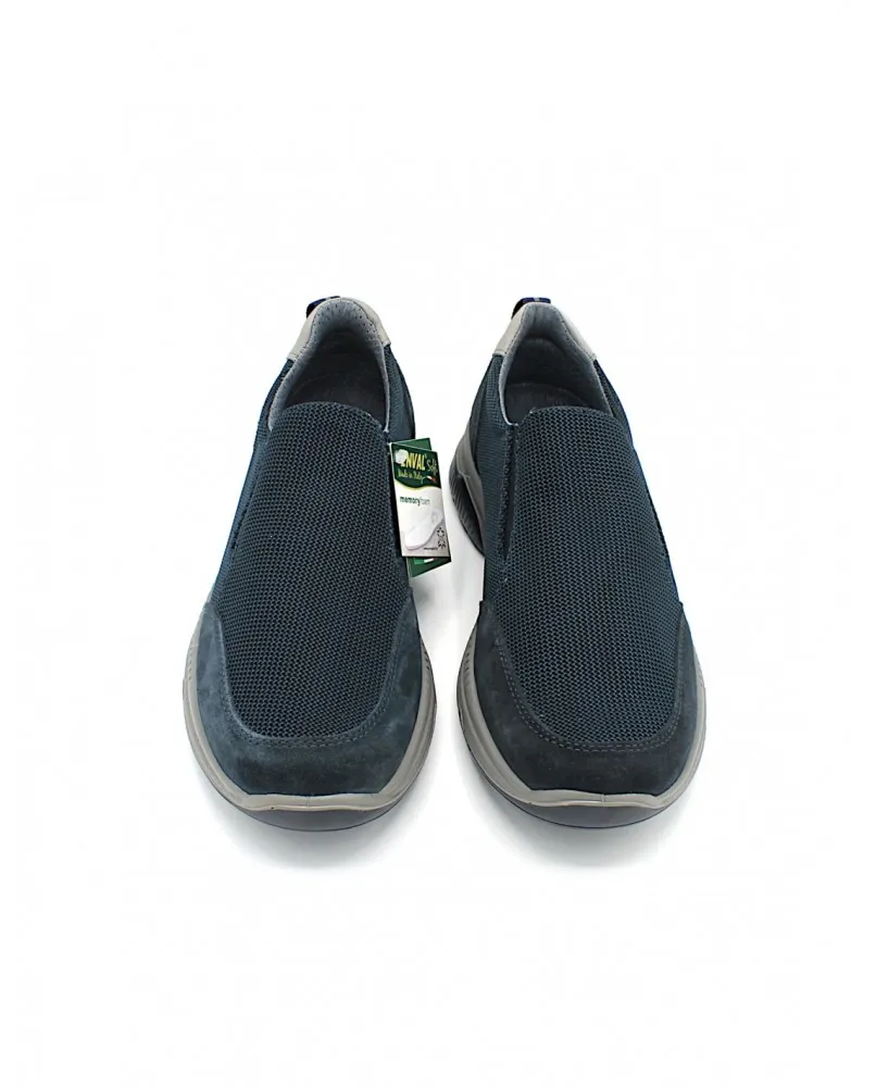 ENVAL SOFT 3718711 scarpe casual mocassini comfort memory foam pelle blu