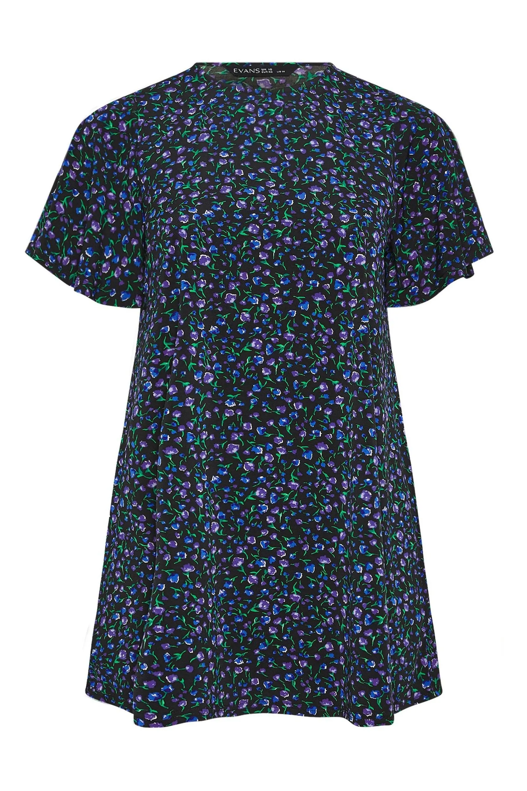 Evans Curve Angel Sleeve Top    