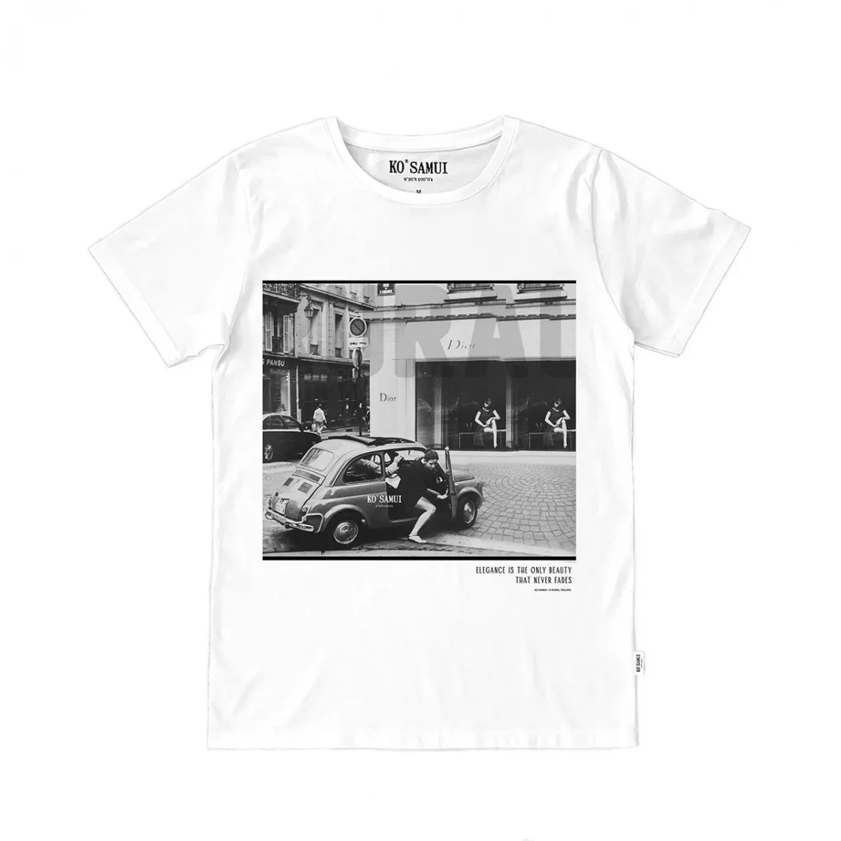 Fades Black & White T-Shirt, Bianco