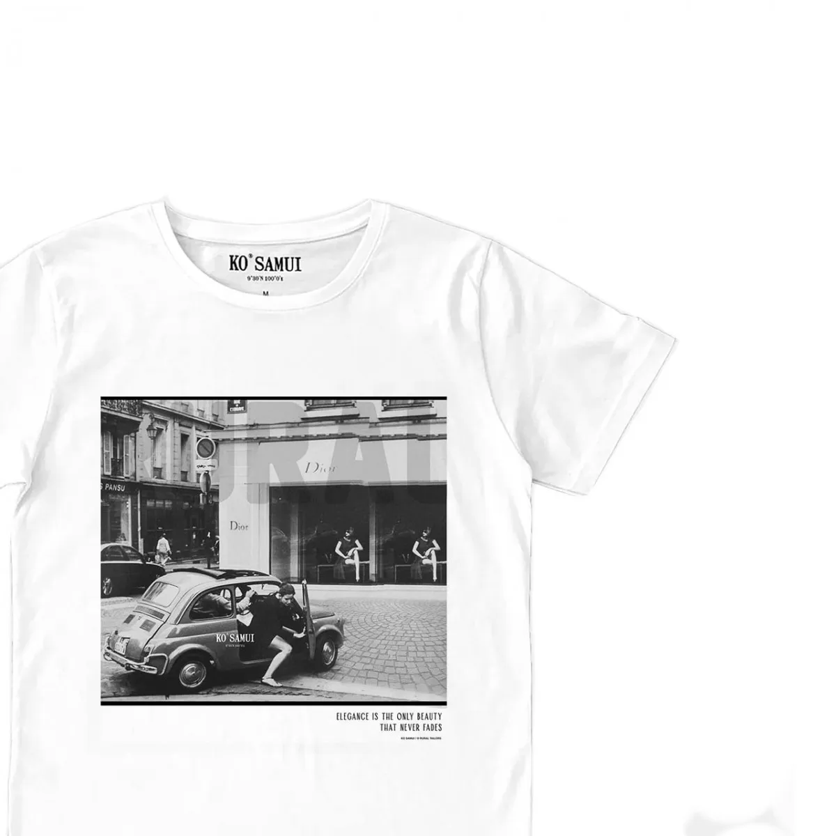 Fades Black & White T-Shirt, Bianco