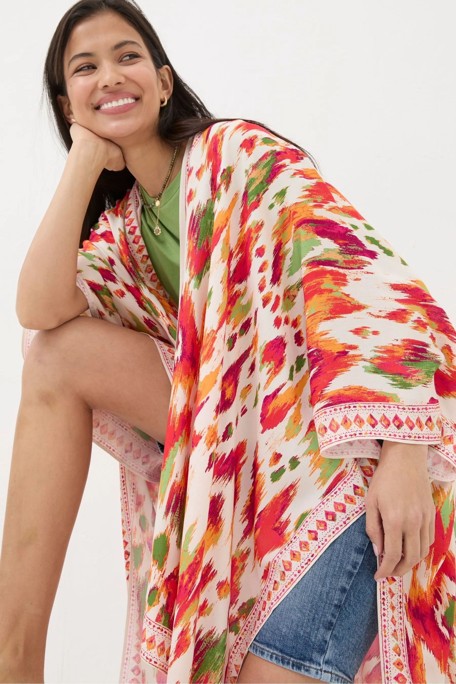 FatFace - Paradise - Kimono corto ikat
