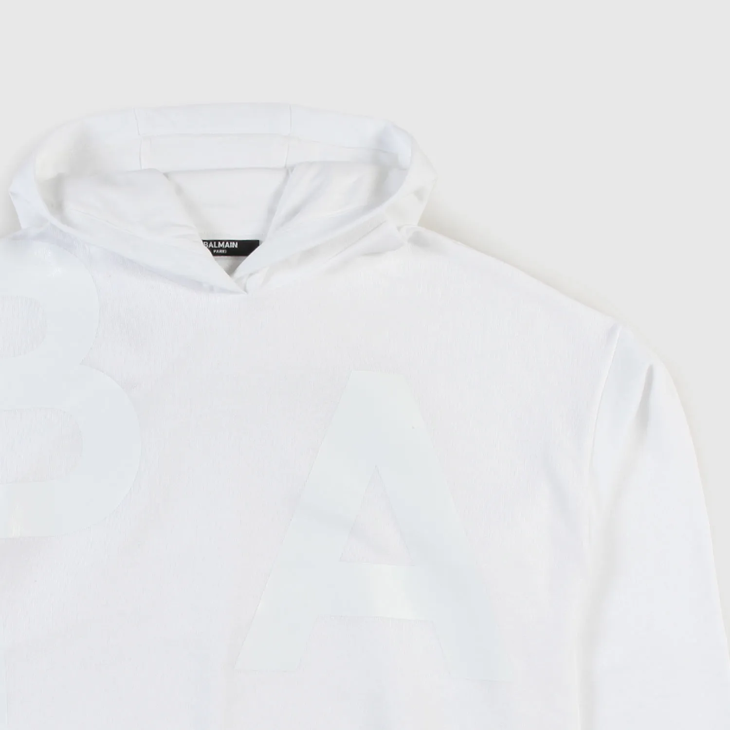 Felpa Bianca Con Cappuccio Unisex