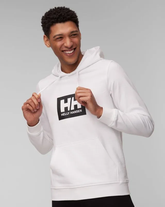 Felpa bianca da uomo Helly Hansen HH Box Hoodie