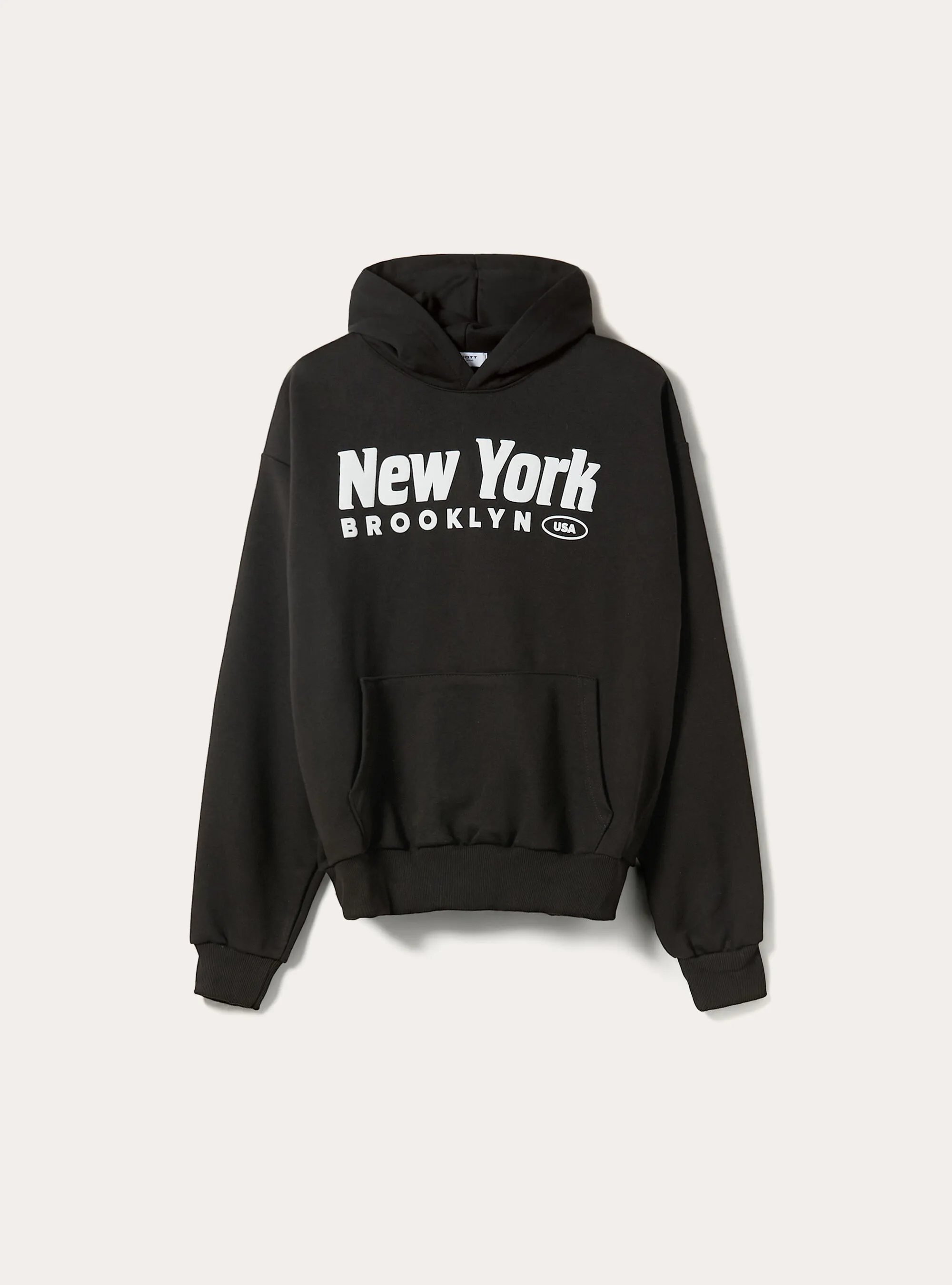 Felpa boxy con grafica new york