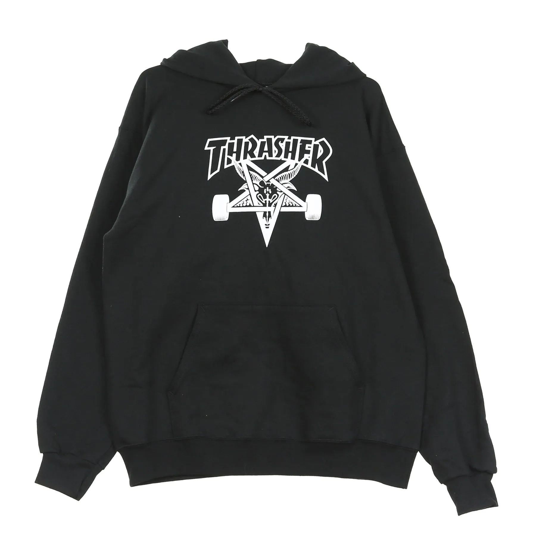 Felpa Cappuccio Uomo Skategoat Hood Black/white