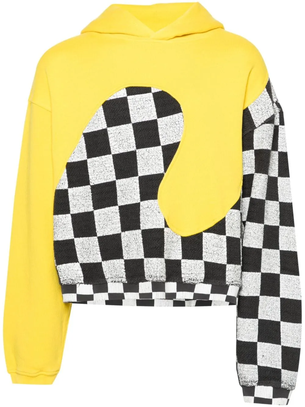 Felpa con cappuccio in giallo - unisex