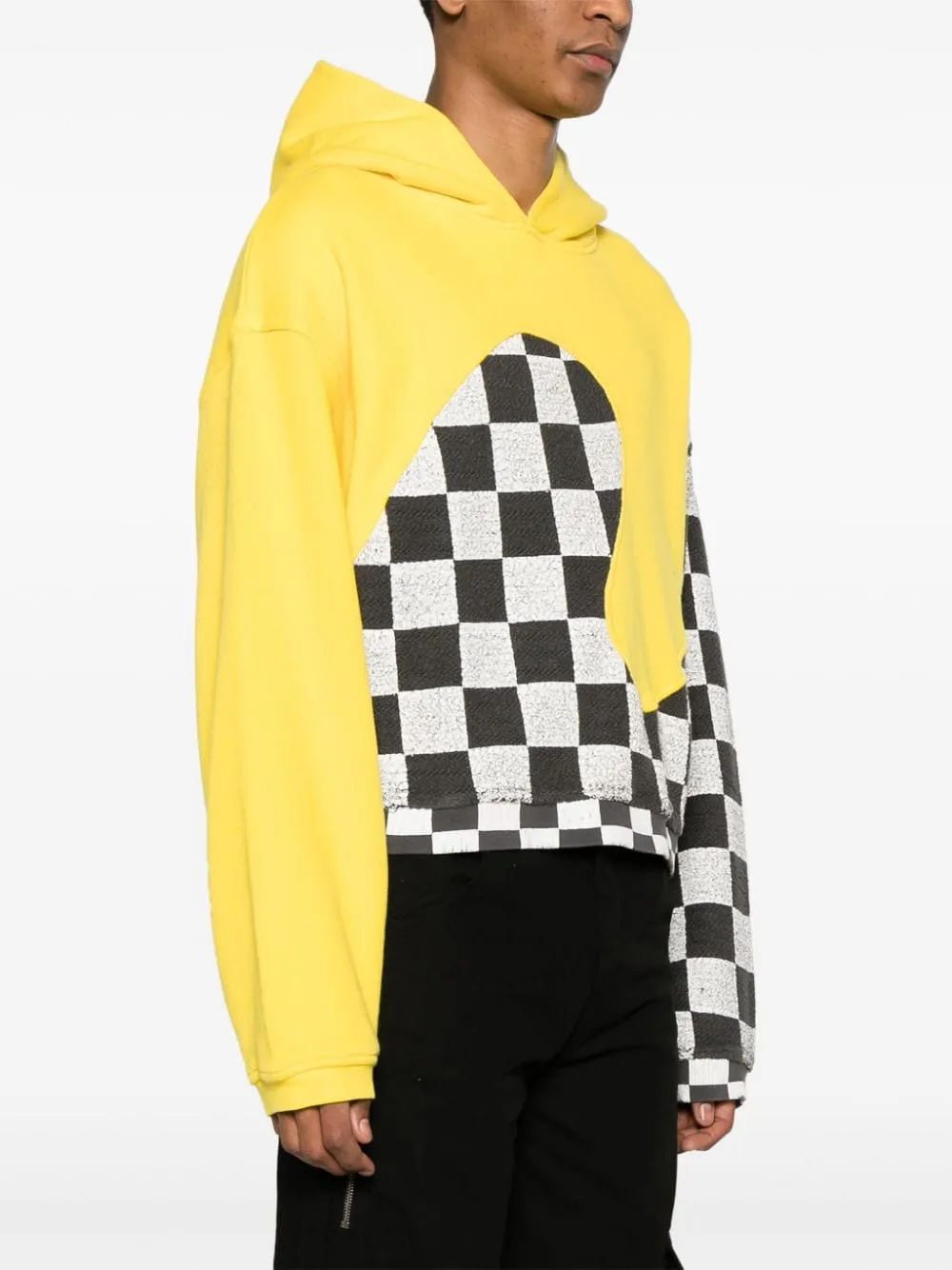 Felpa con cappuccio in giallo - unisex