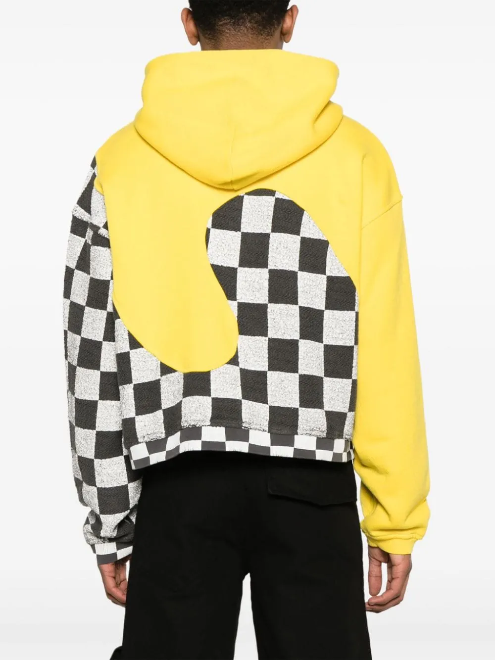Felpa con cappuccio in giallo - unisex