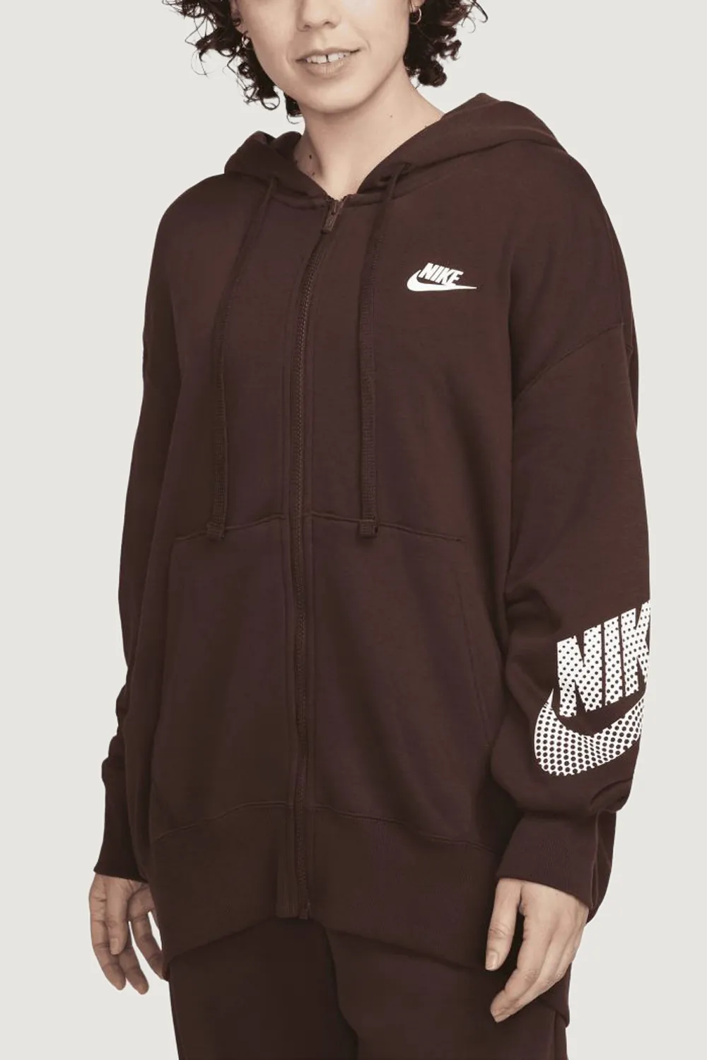 Felpa con cappuccio Nike hoodie Marrone
