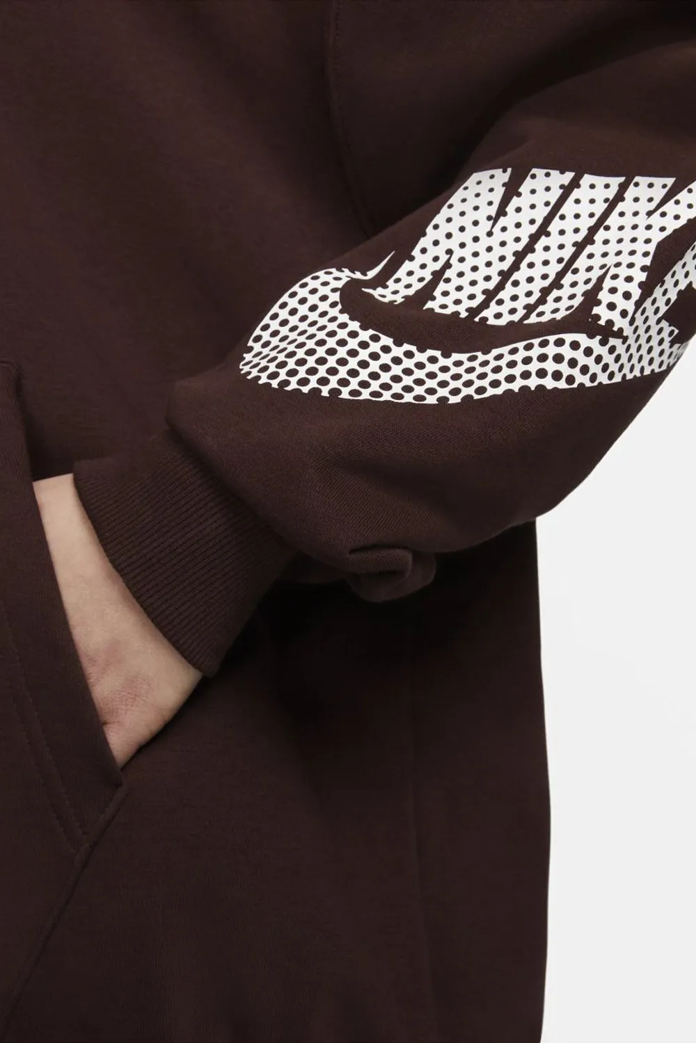 Felpa con cappuccio Nike hoodie Marrone