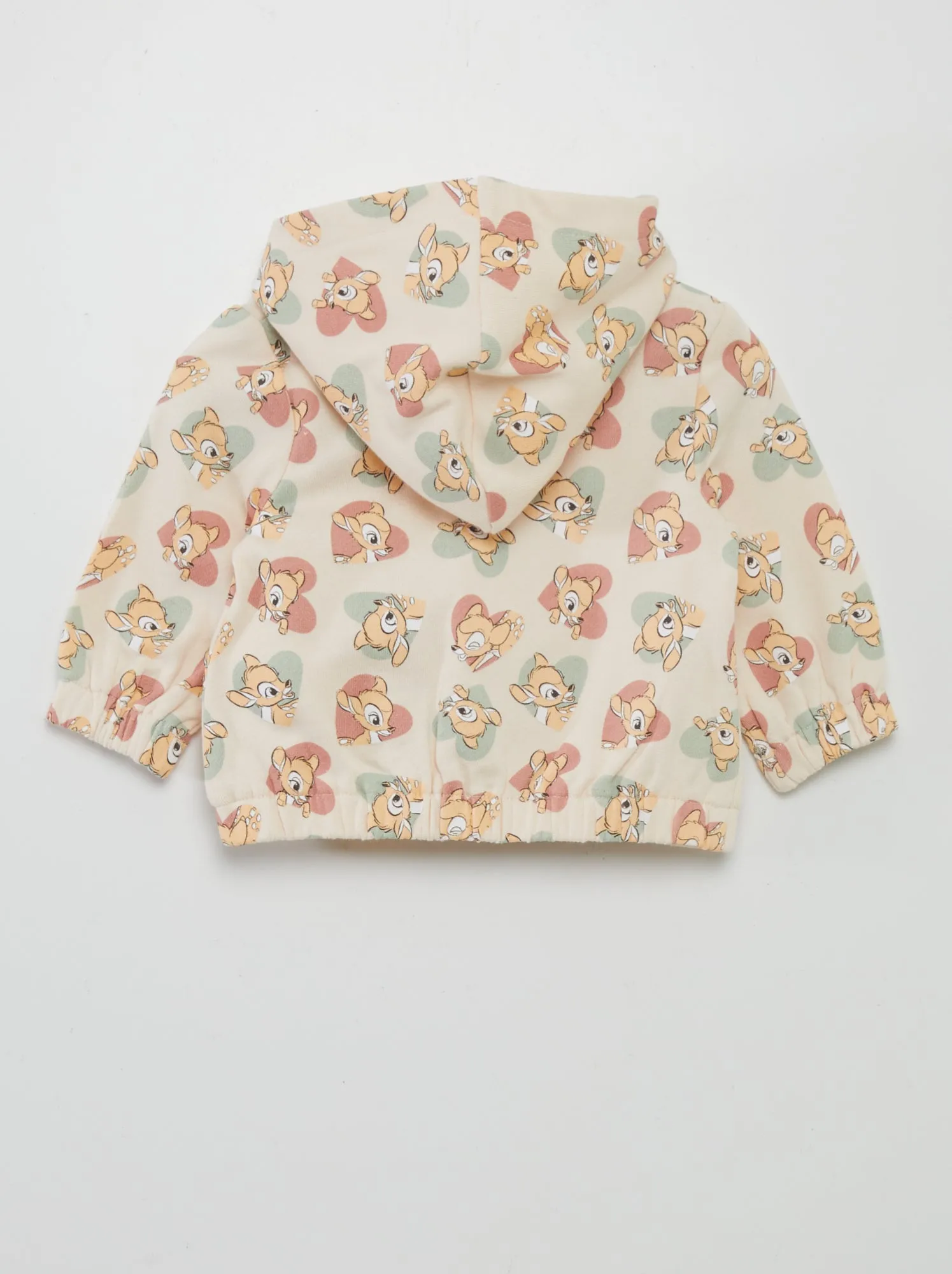Felpa con cappuccio 'Bambi' in french terry - ROSA