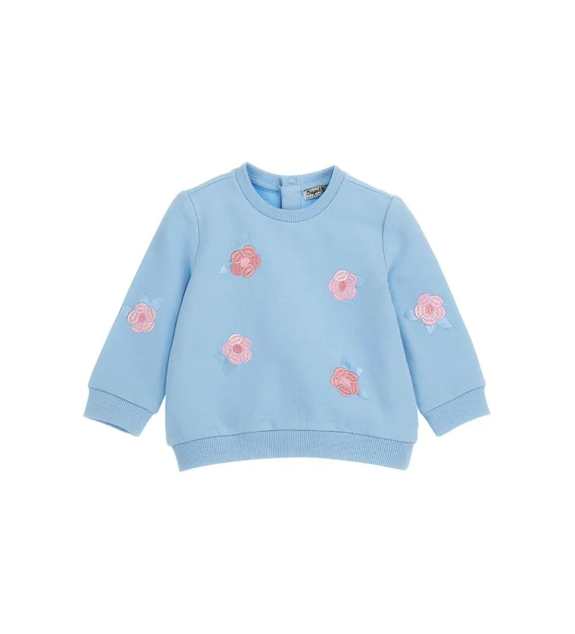 --Felpa con fiori-