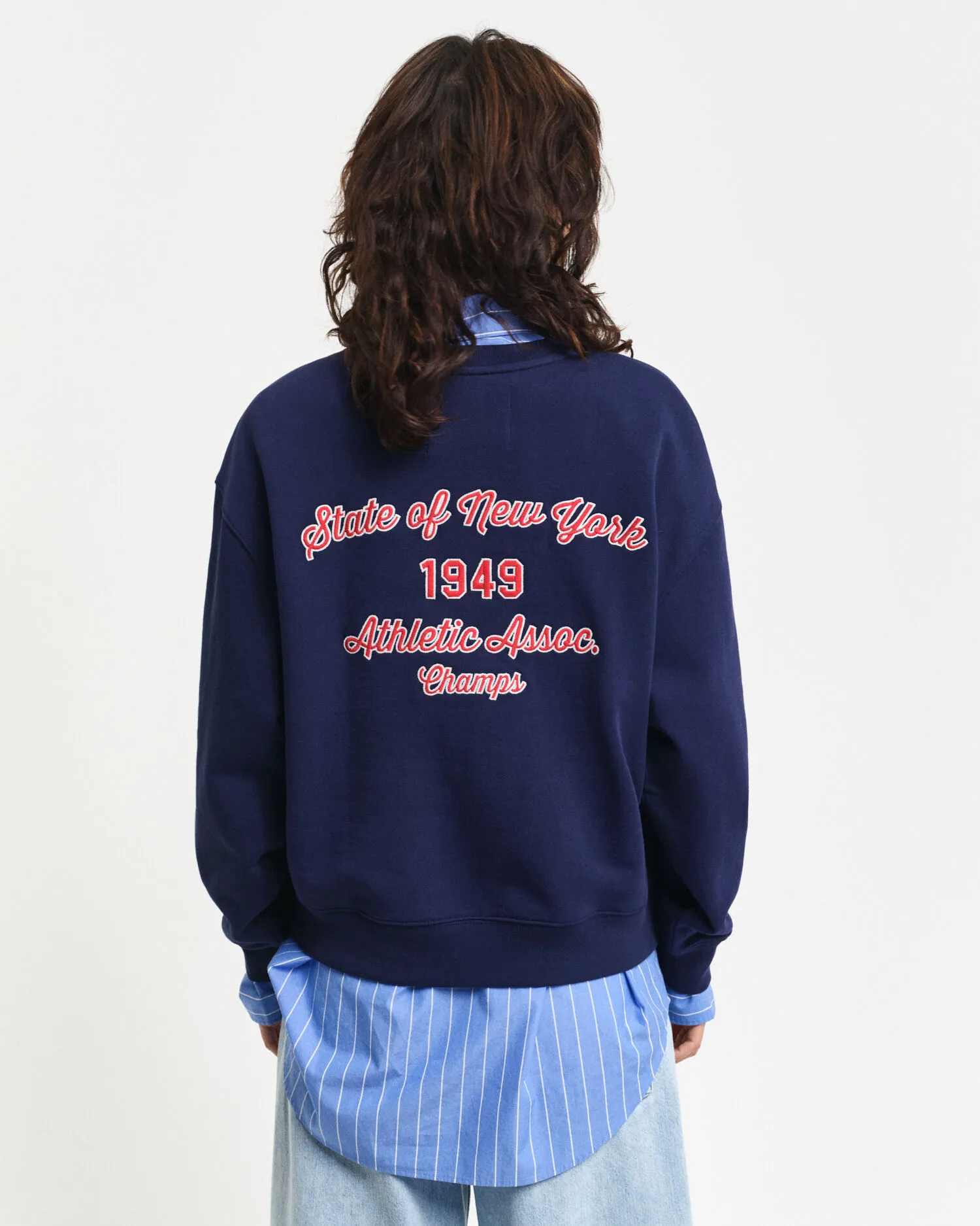 Felpa girocollo Script Graphic    