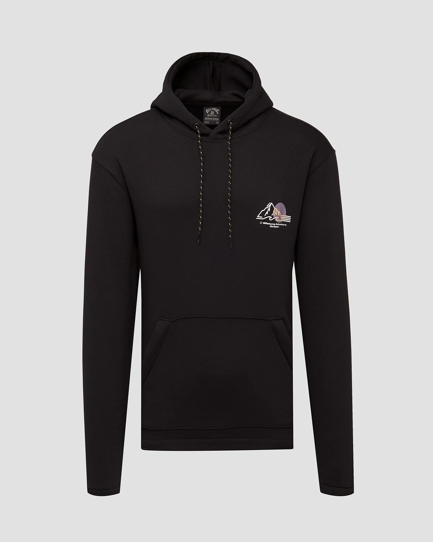 Felpa nera da uomo Billabong Compass Pullover abysf00118-blk