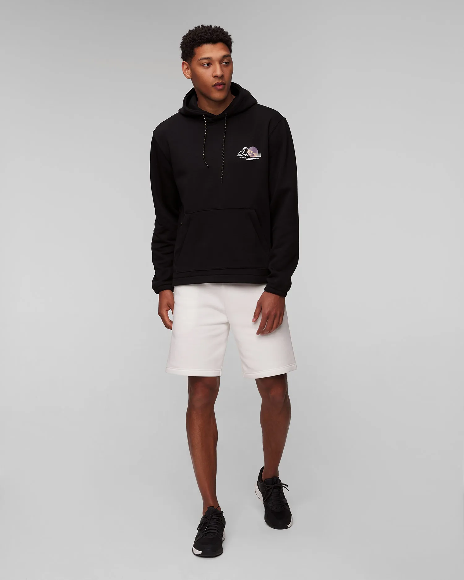 Felpa nera da uomo Billabong Compass Pullover abysf00118-blk