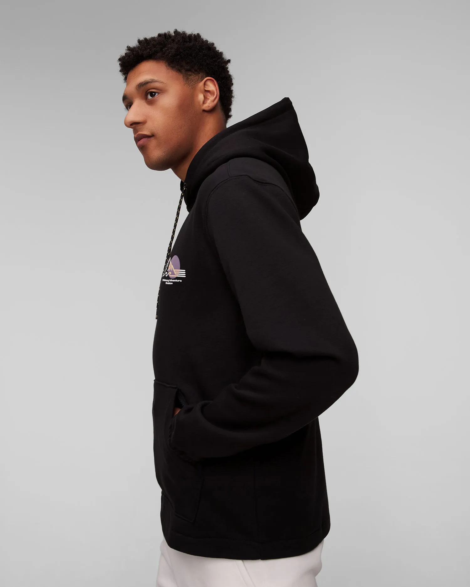 Felpa nera da uomo Billabong Compass Pullover abysf00118-blk