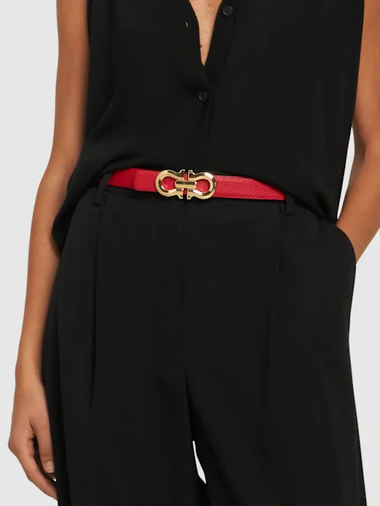 Ferragamo Cintura reversibile in pelle 25mm 
