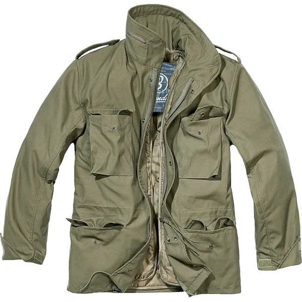 Field Jacket M65 Classic con imbottitura staccabile tinta unita Verde