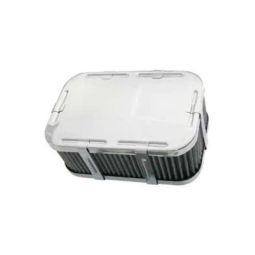 Filtro dell'aria standard rettangolare altezza 66 mm per carburatore Weber IDF