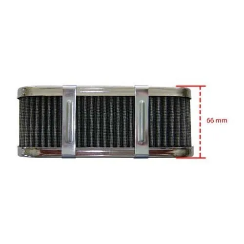 Filtro dell'aria standard rettangolare altezza 66 mm per carburatore Weber IDF