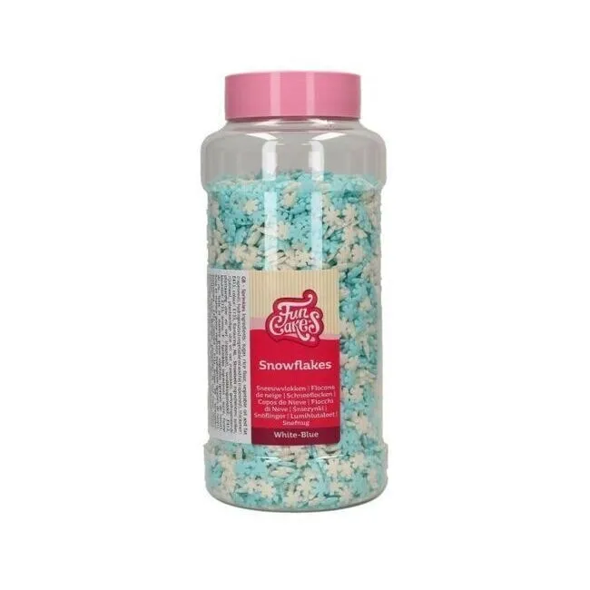 Fiocco di neve blu e bianco 450 gr - FunCakes