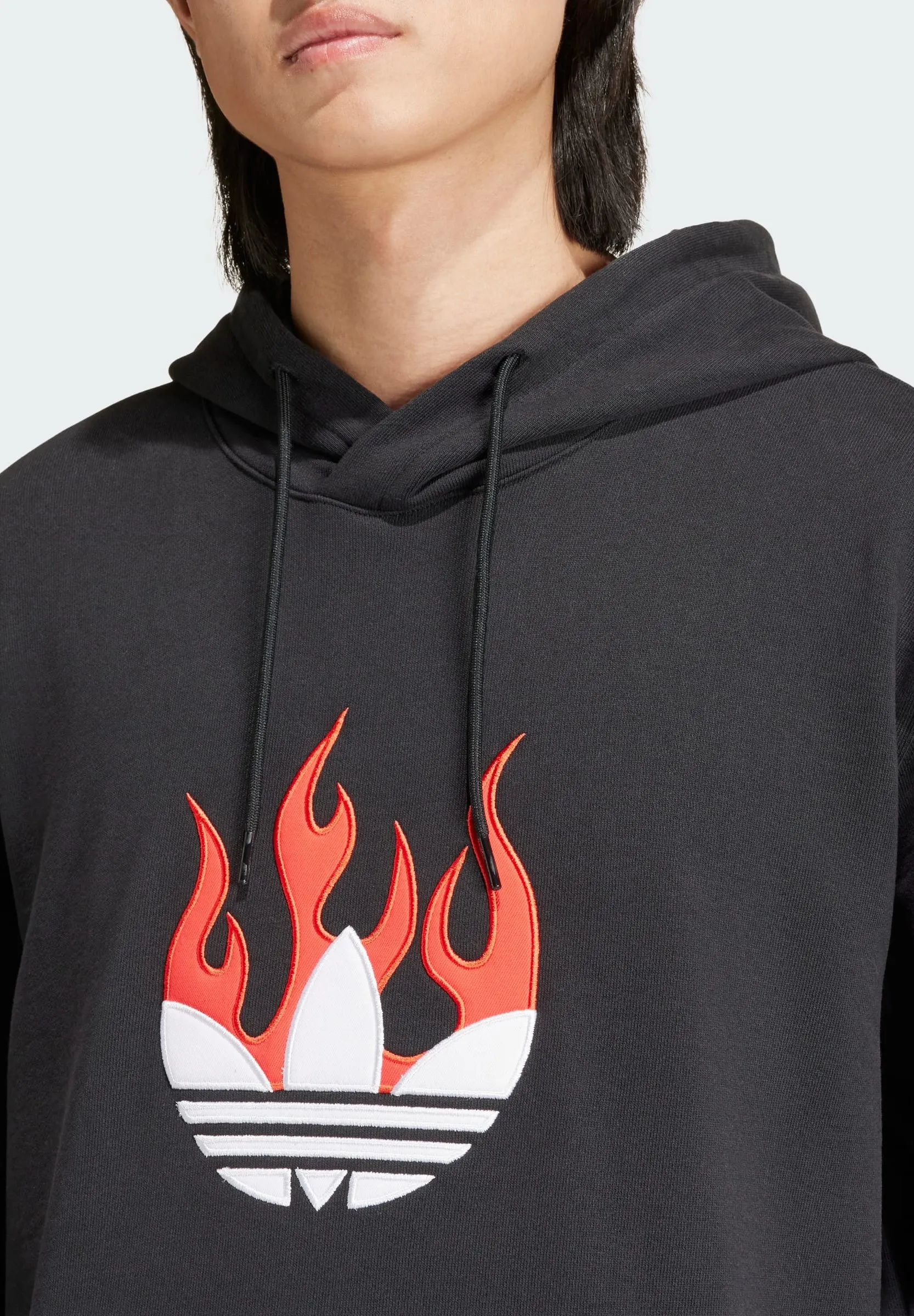FLAMES LOGO H - Felpa con cappuccio