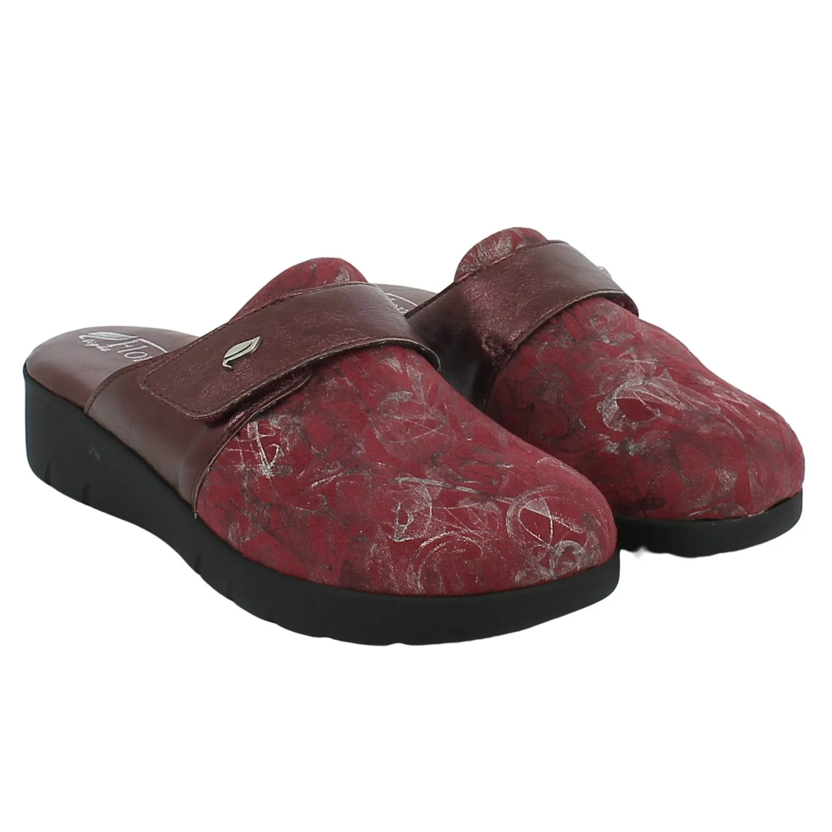 Florance  Ciabatta bordeaux con strappo 
