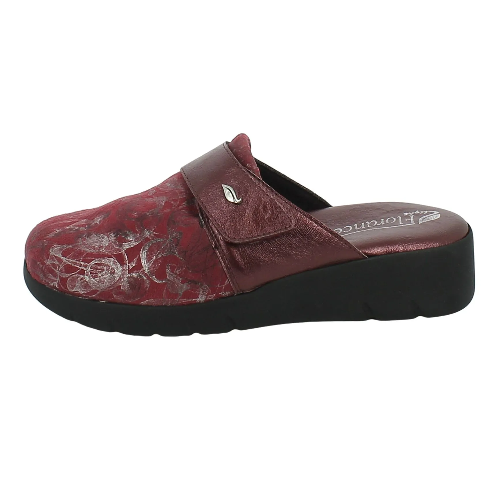 Florance  Ciabatta bordeaux con strappo 