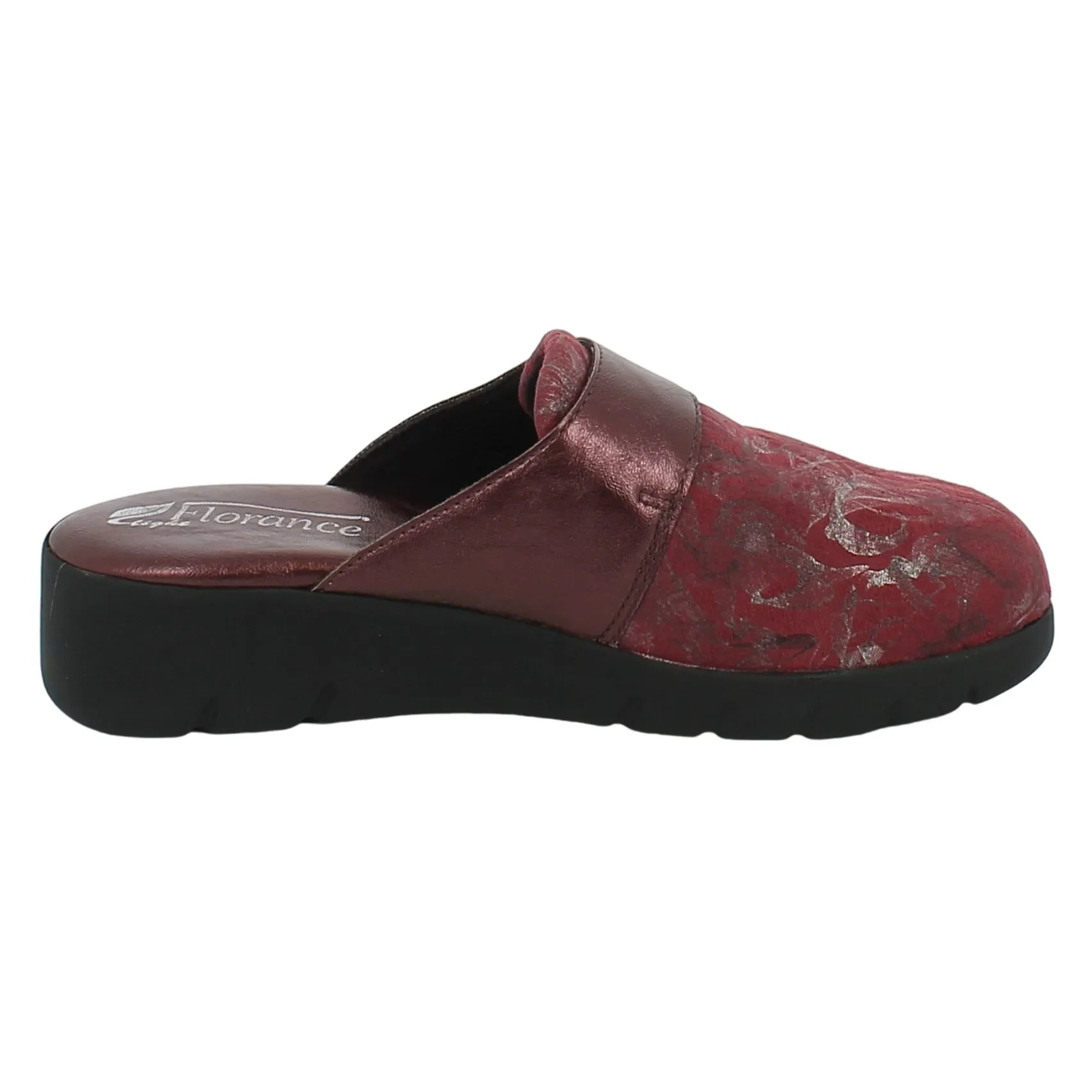 Florance  Ciabatta bordeaux con strappo 
