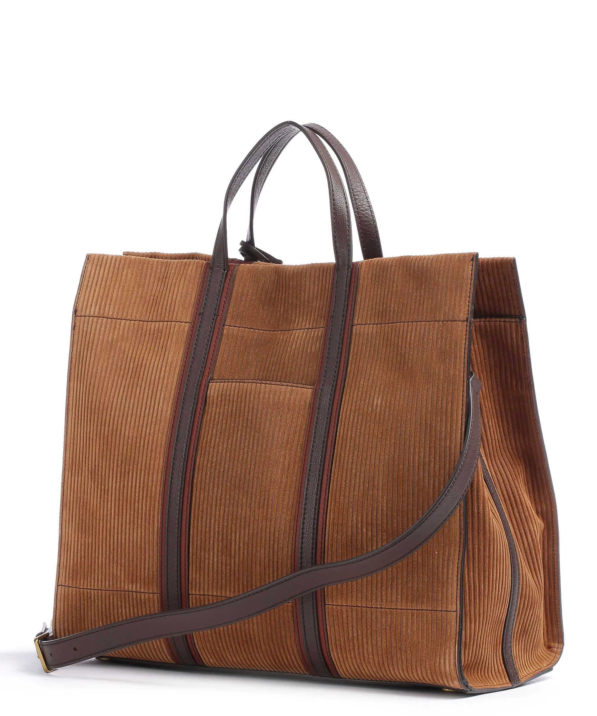  Fossil Carmen Borsa a mano pelle ruvida marrone  
