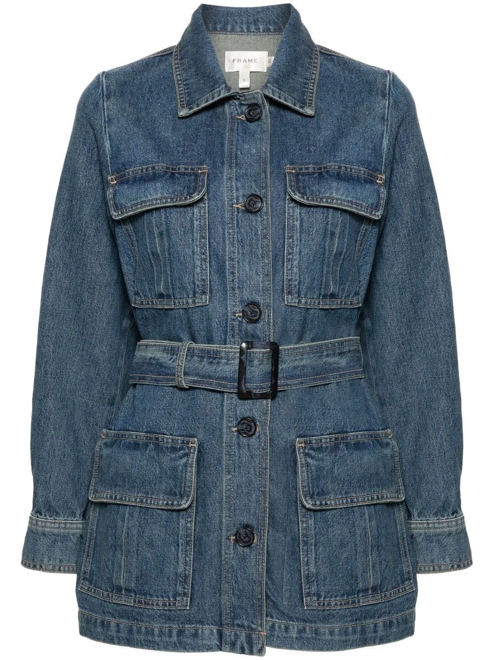   Frame  Giacca safari in jeans  
