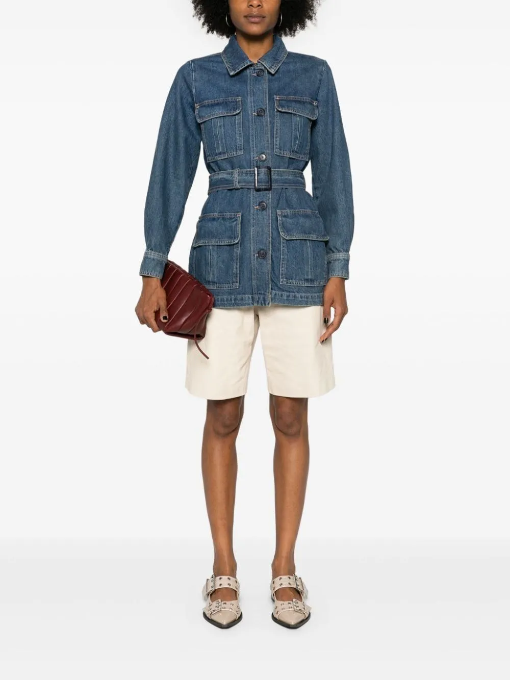   Frame  Giacca safari in jeans  