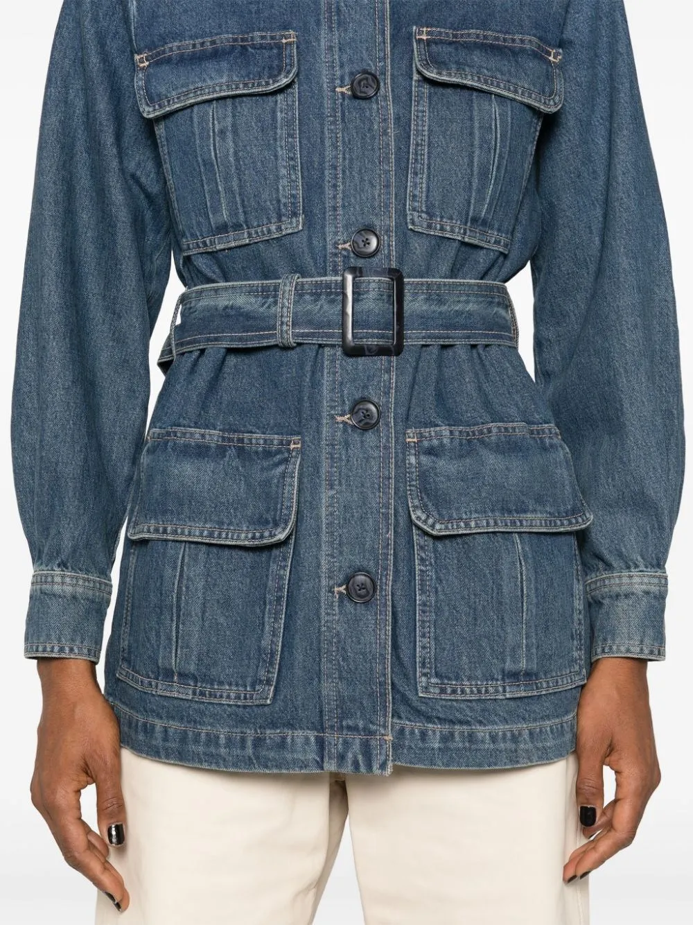   Frame  Giacca safari in jeans  