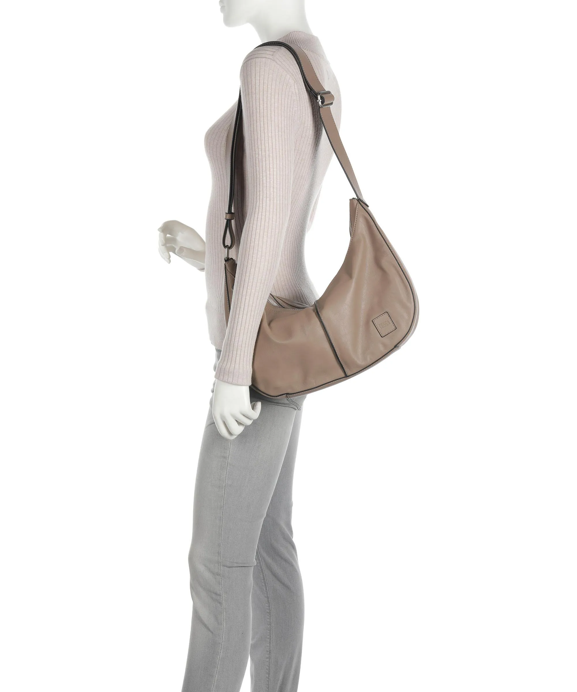  FredsBruder FB Borsa hobo morbida pelle bovina taupe  