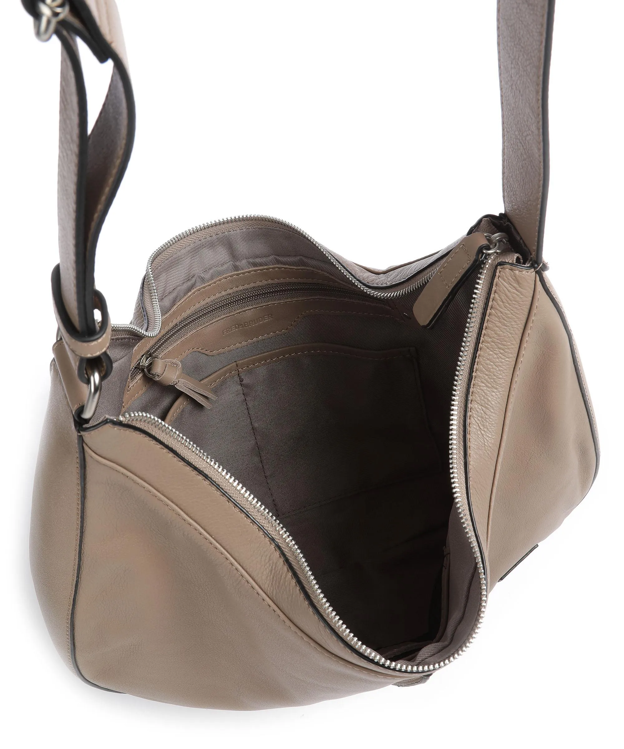  FredsBruder FB Borsa hobo morbida pelle bovina taupe  