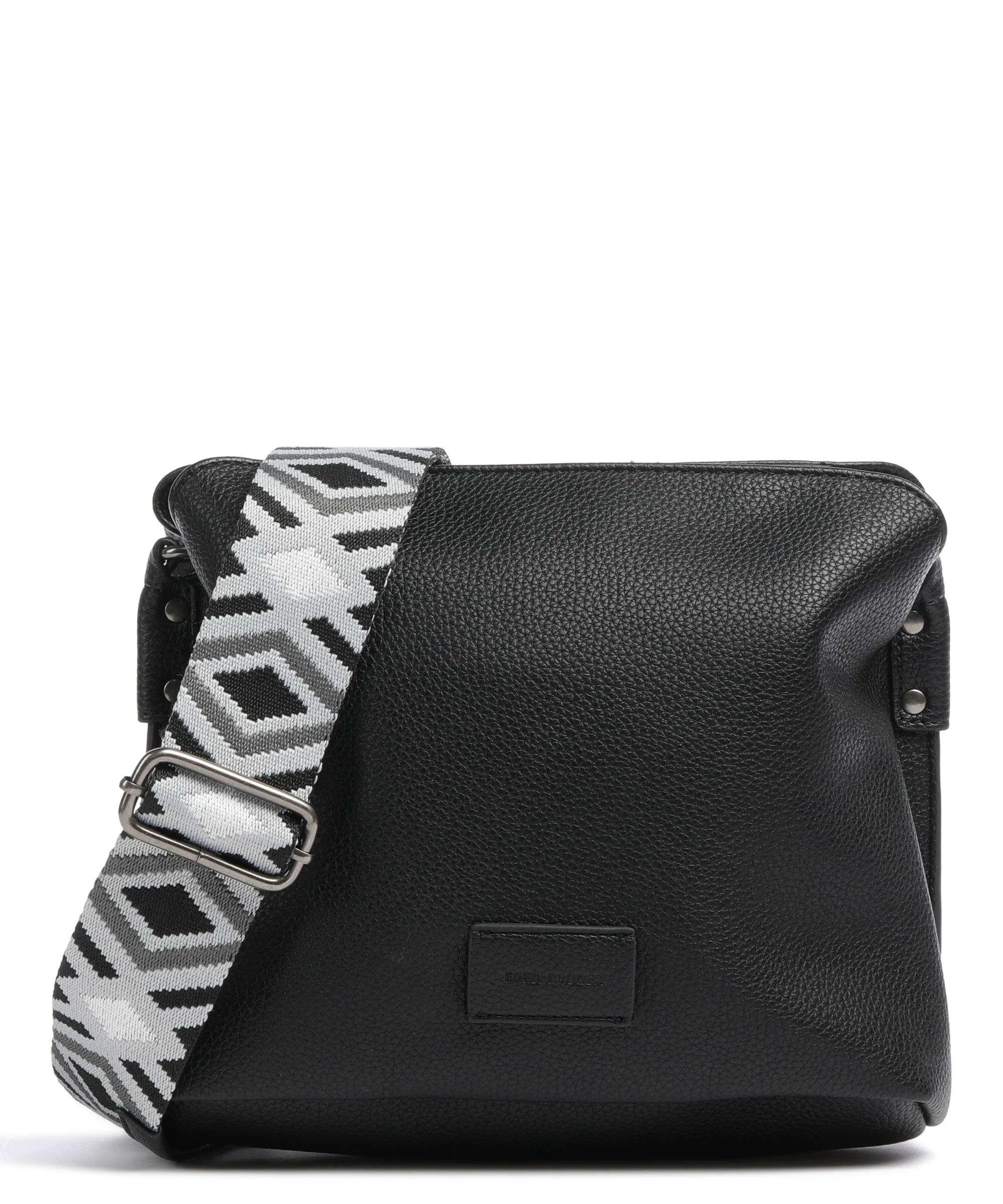  FredsBruder Lanbe Hobo Borsa a tracolla pelle granulata nero  