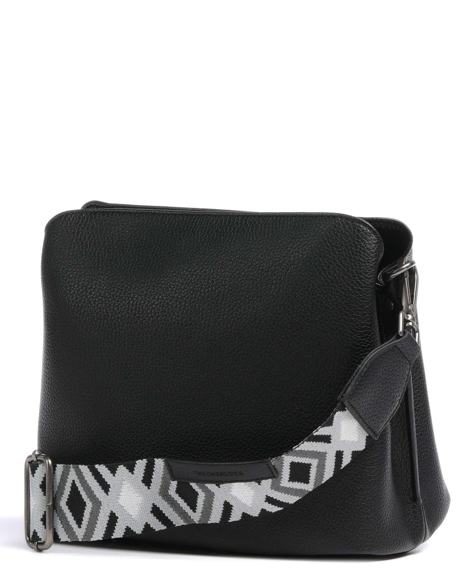  FredsBruder Lanbe Hobo Borsa a tracolla pelle granulata nero  