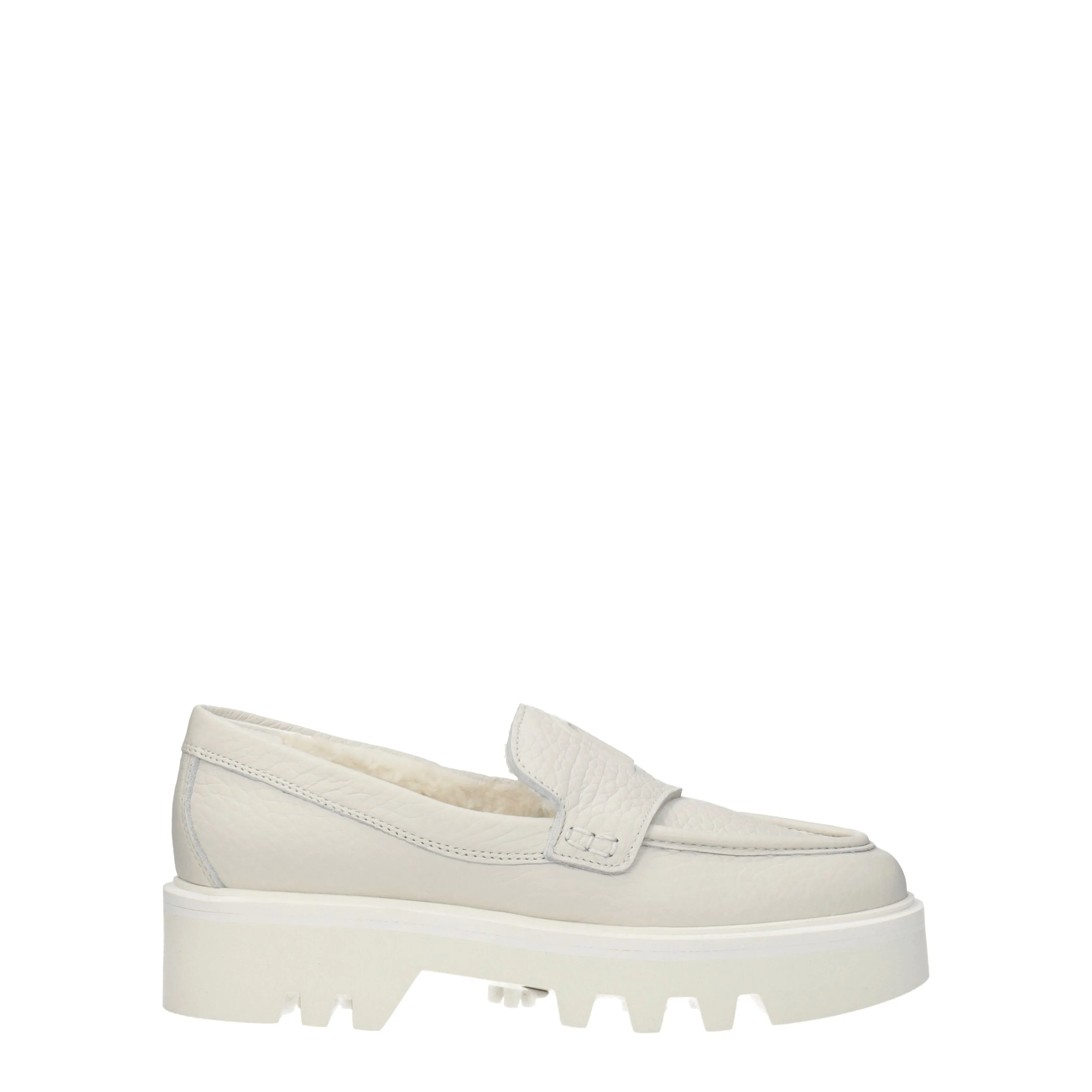 Furla Mocassini Donna Pelle Beige/Perla