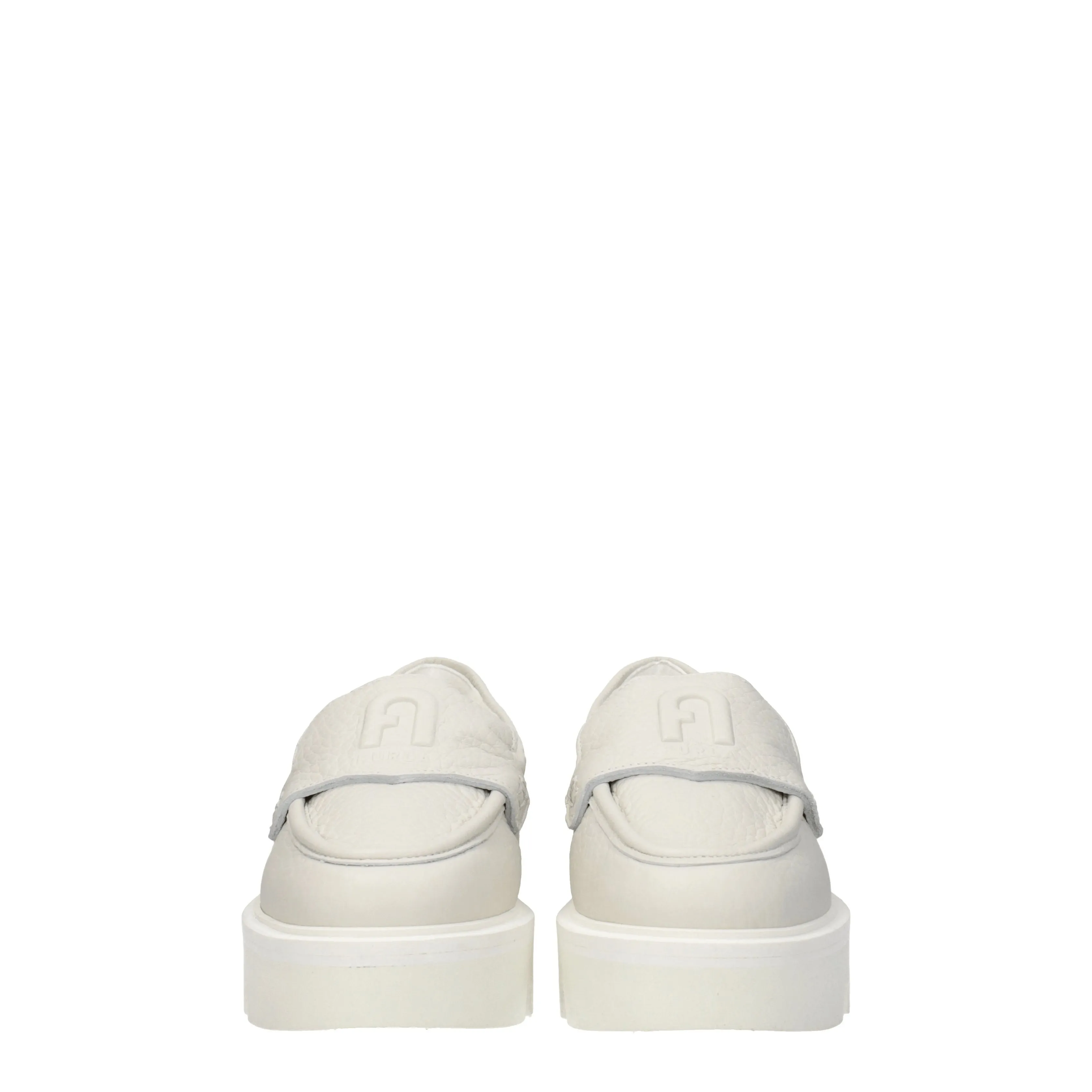 Furla Mocassini Donna Pelle Beige/Perla