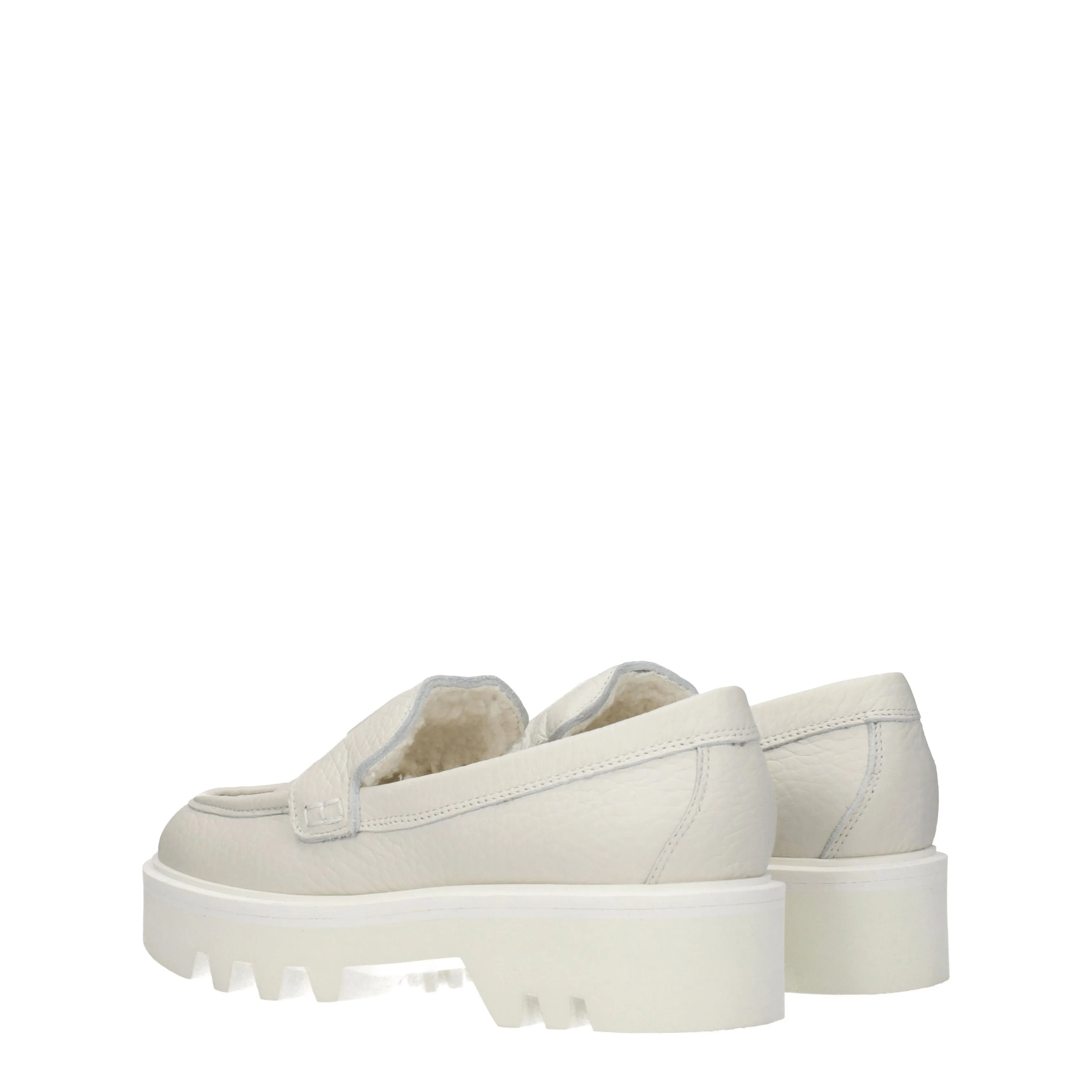Furla Mocassini Donna Pelle Beige/Perla