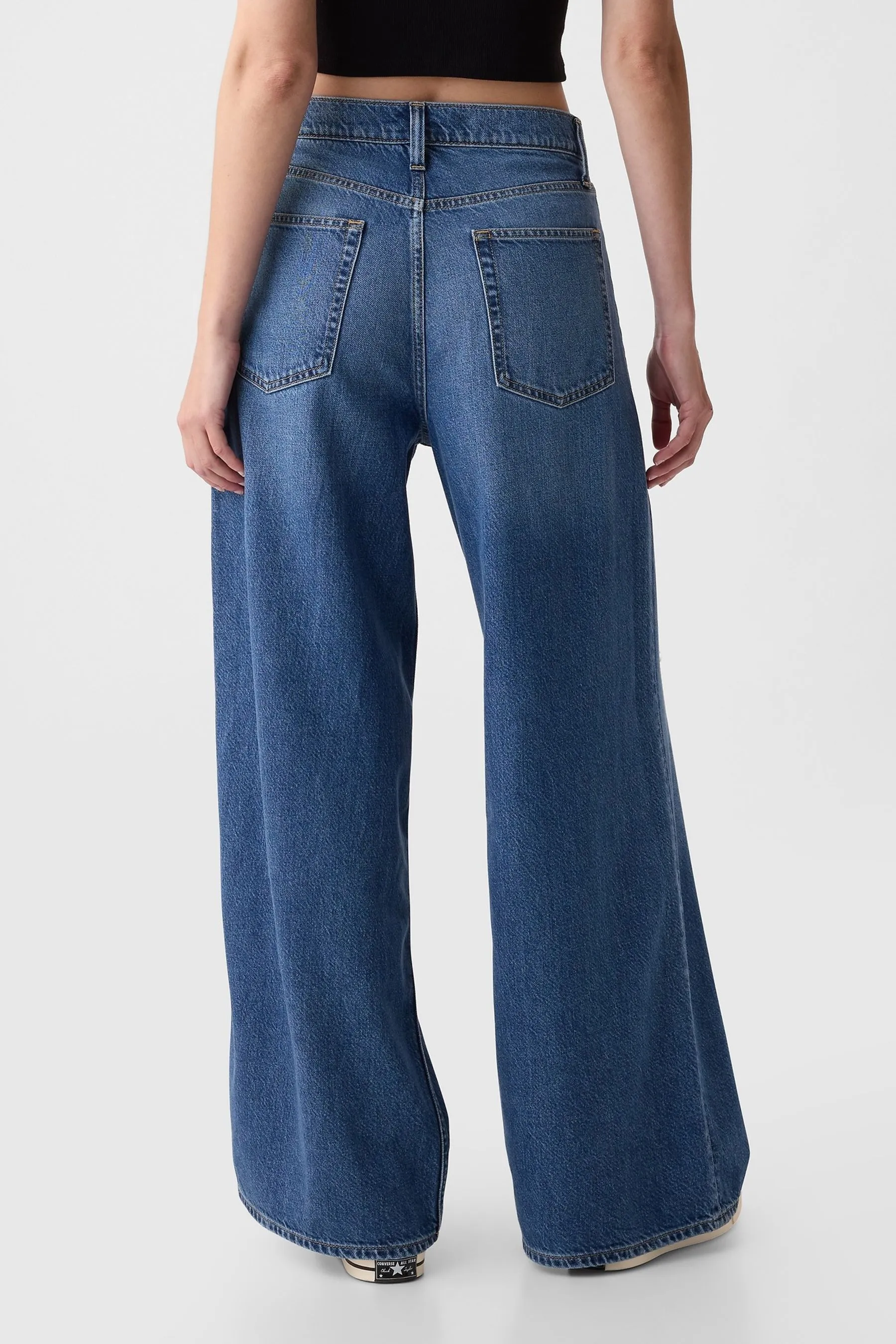 Gap Mid Rise Soft Baggy Jeans    